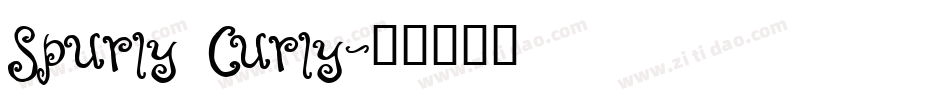 Spurly Curly字体转换